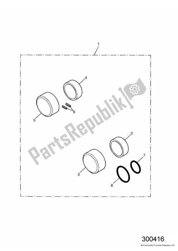 All parts for the Axle Nut Covers, Bnvl Classic of the Triumph America Carburettor 790 2002 - 2007